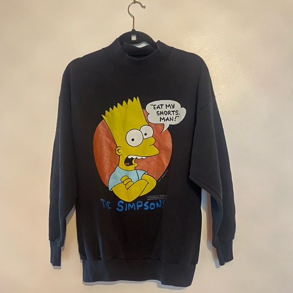 Vintage Bart Simpson Sweatshirt 1990 - Picture 1 of 6